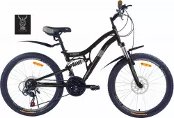 Фото Велосипед 24" YUTA LOKI (14" черный/серый (black/gray))