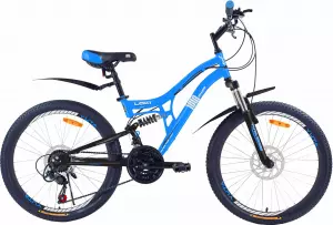 Фото Велосипед 24" YUTA LOKI (14" лазурный/черный/серебристый (azure/black/silver))