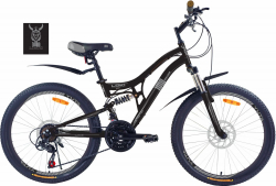 Фото Велосипед 24" YUTA LOKI (14" черный/серый (black/gray))