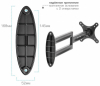 Фото Кронштейн на стену Kromax TECHNO-11 black (для 10-32", угол поворота 180°)