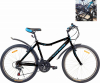 Фото Велосипед 26" YUTA ATLANT (14" черный/лазурный (black/azure))